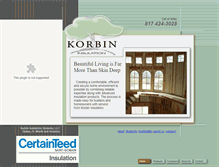Tablet Screenshot of korbininsulation.com